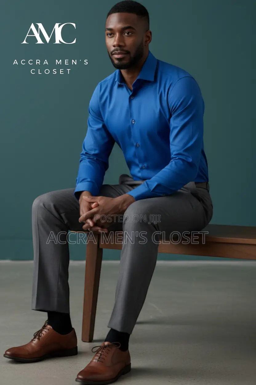 Men's Slim Fit Long Sleeve Office Shirts