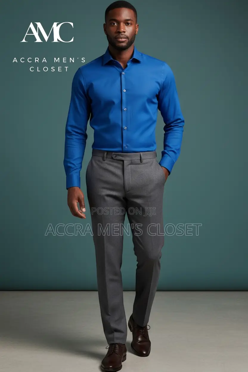 Men's Slim Fit Long Sleeve Office Shirts