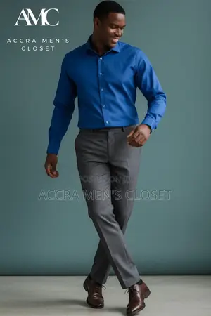 Men's Slim Fit Long Sleeve Office Shirts