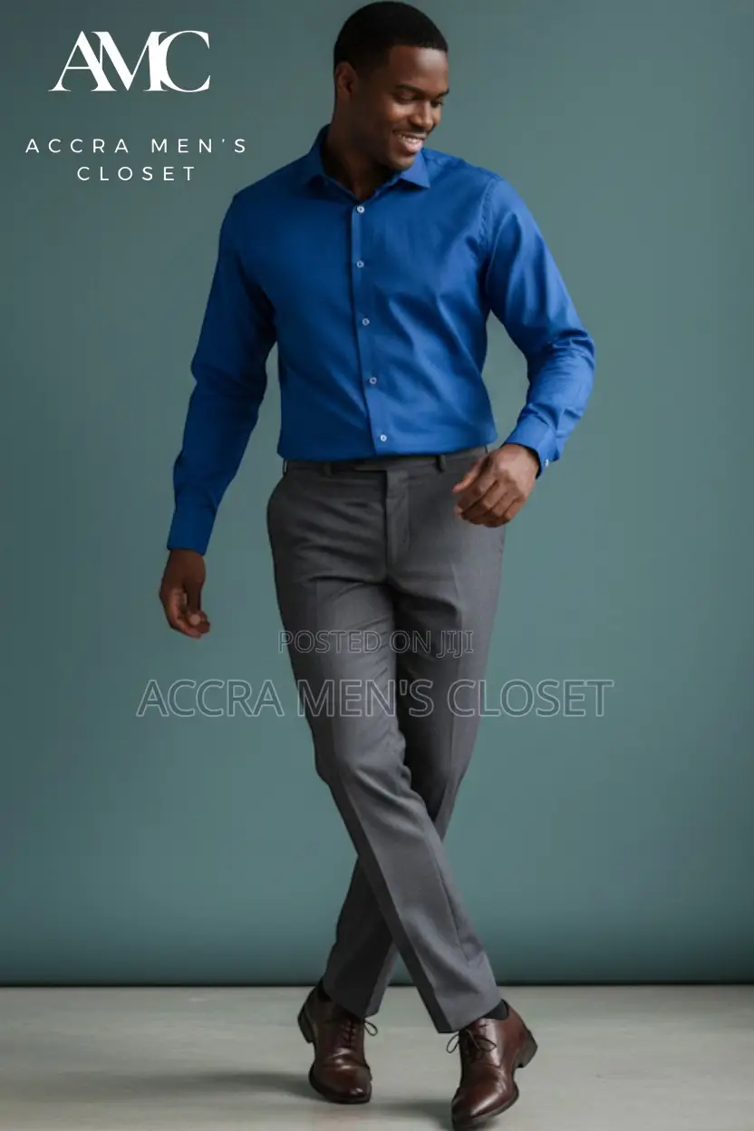 Men's Slim Fit Long Sleeve Office Shirts