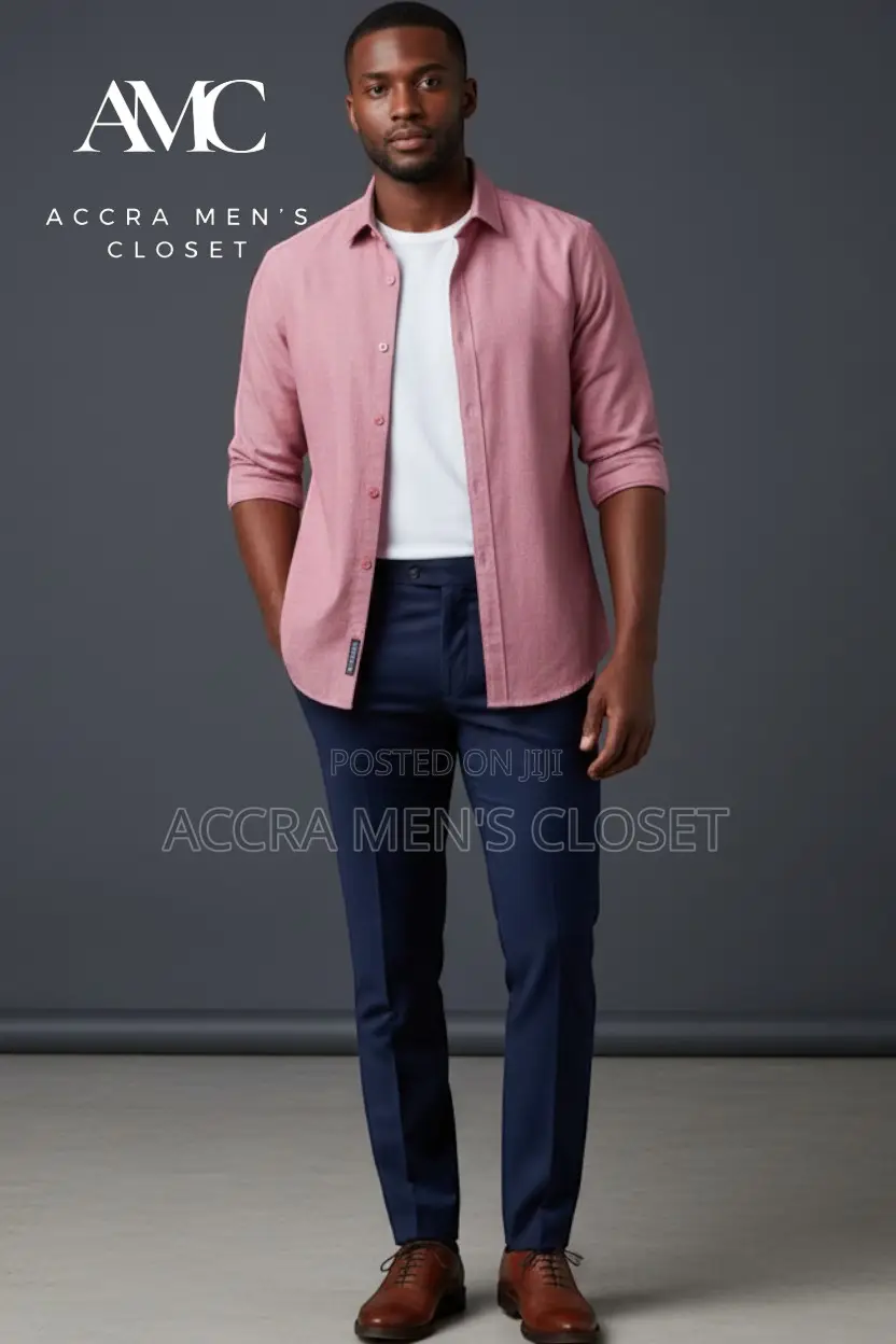 Men's Slim Fit Long Sleeve Office Shirts