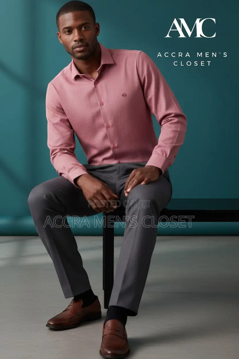 Men's Slim Fit Long Sleeve Office Shirts
