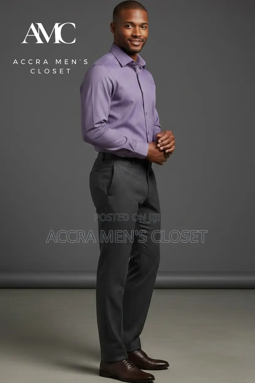 Men's Slim Fit Long Sleeve Office Shirts