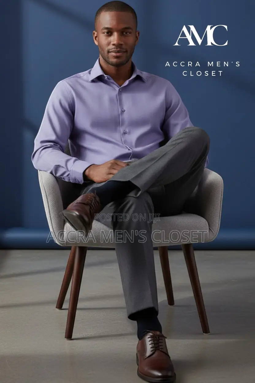 Men's Slim Fit Long Sleeve Office Shirts