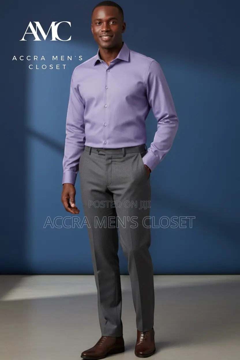 Men's Slim Fit Long Sleeve Office Shirts
