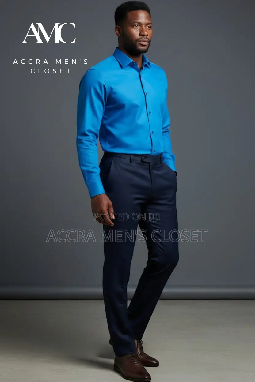 Men's Slim Fit Long Sleeve Office Shirts