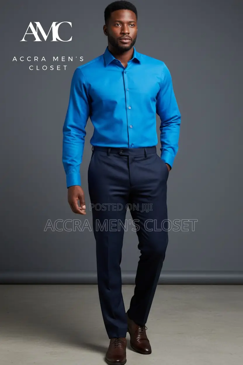 Men's Slim Fit Long Sleeve Office Shirts