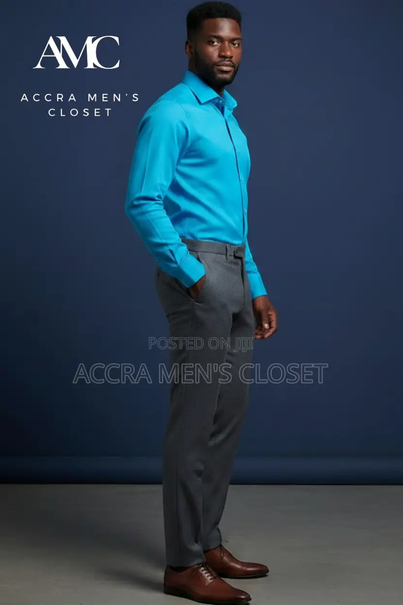 Men's Slim Fit Long Sleeve Office Shirts