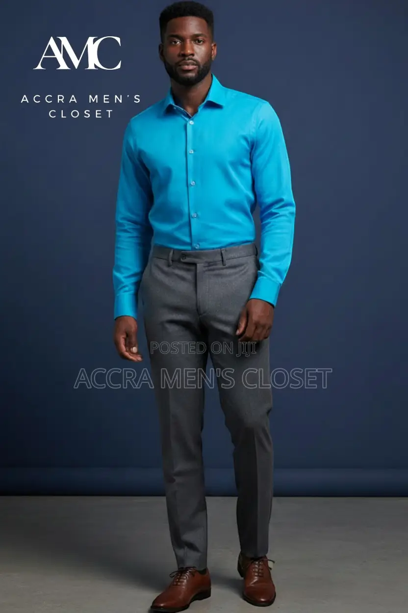 Men's Slim Fit Long Sleeve Office Shirts