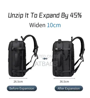 Expandable Backpack Plus Detachable Crossbody Bag (Free Delivery)
