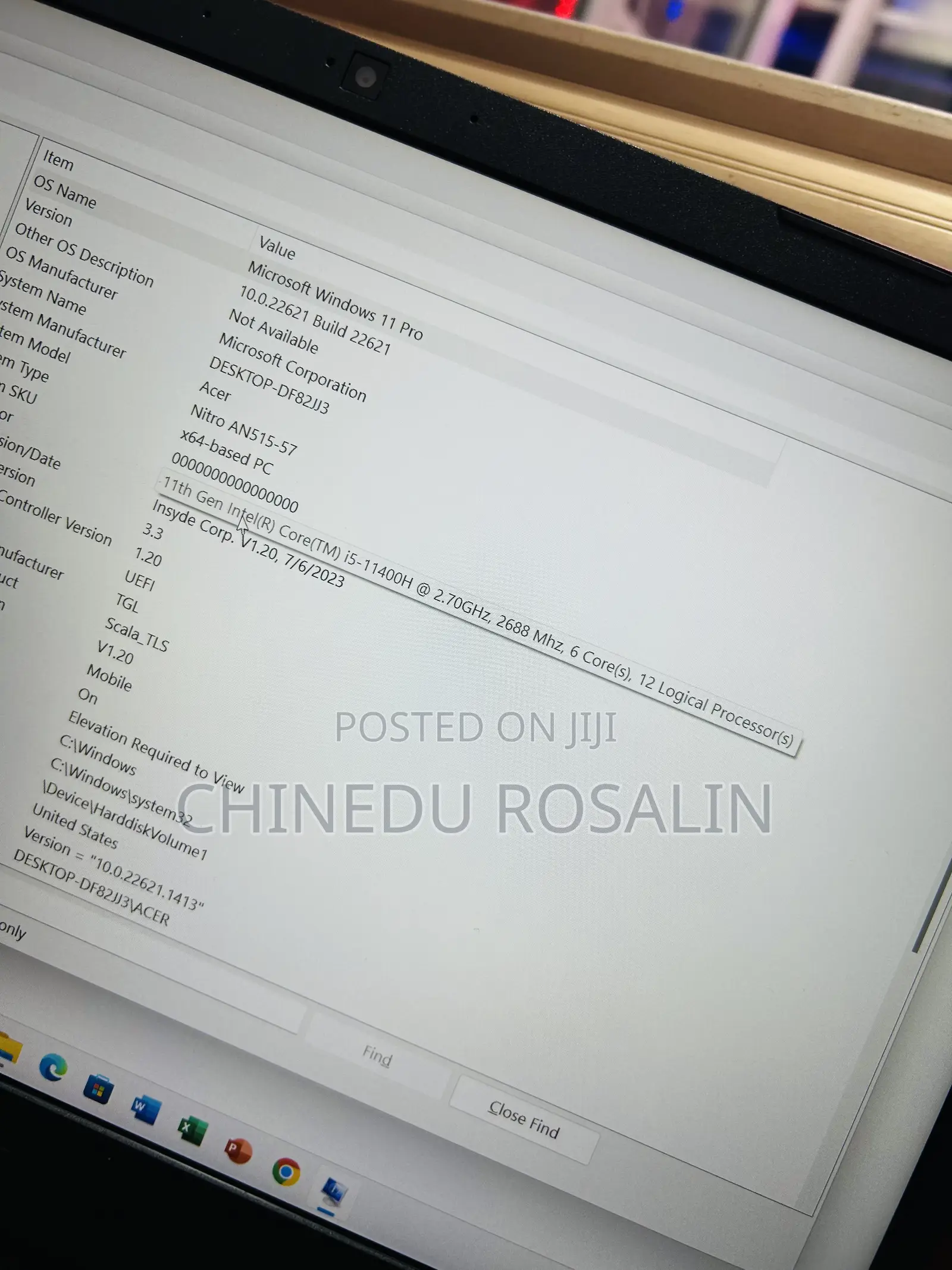 Laptop Acer Nitro 5 16GB Intel Core i5 SSD 512GB