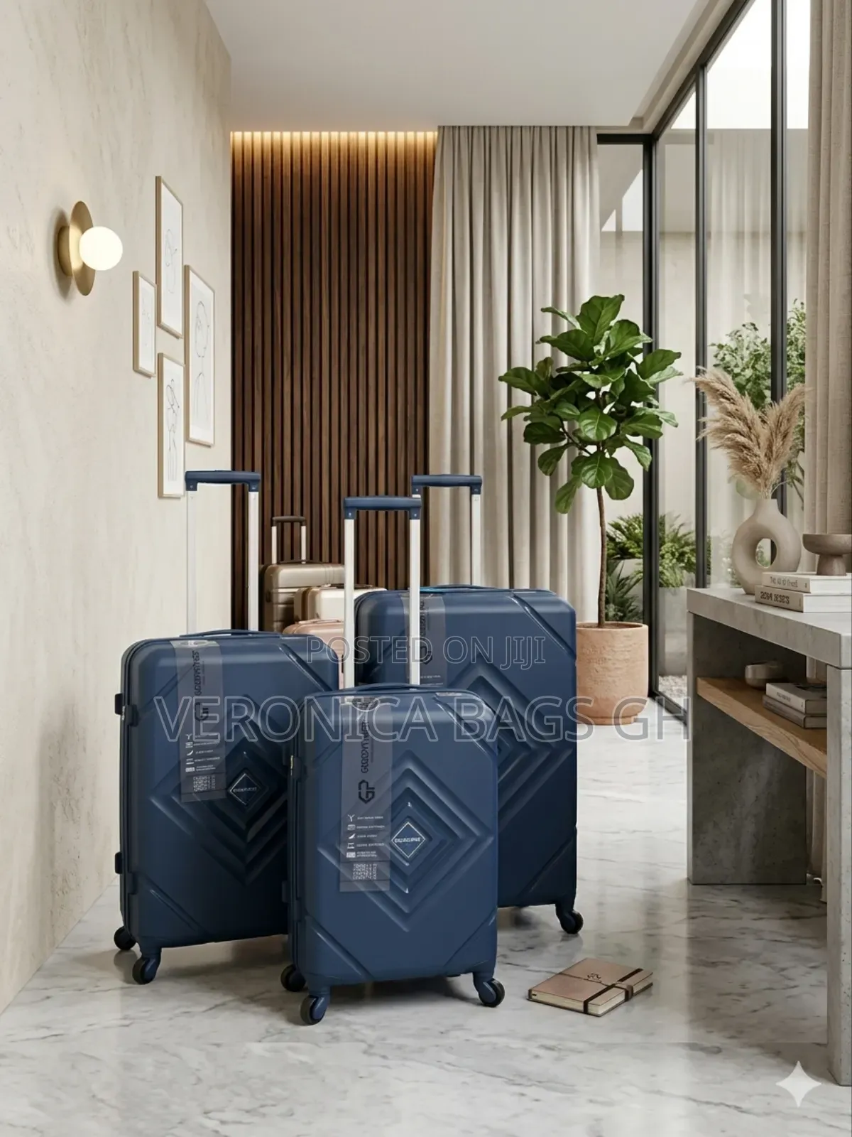 Durable Pp Luggage 3 in 1 Unbreakable Anti Theft Zip 28,24,20 Inches