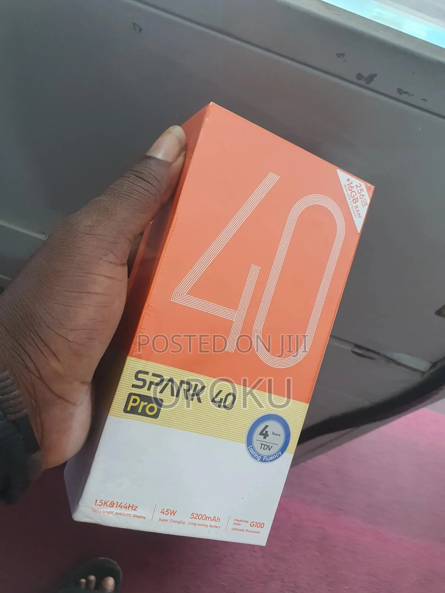 New Tecno Spark 40 Pro 256 GB Black