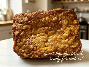Freshly Baked Moist Banana Bread(Medium Size)