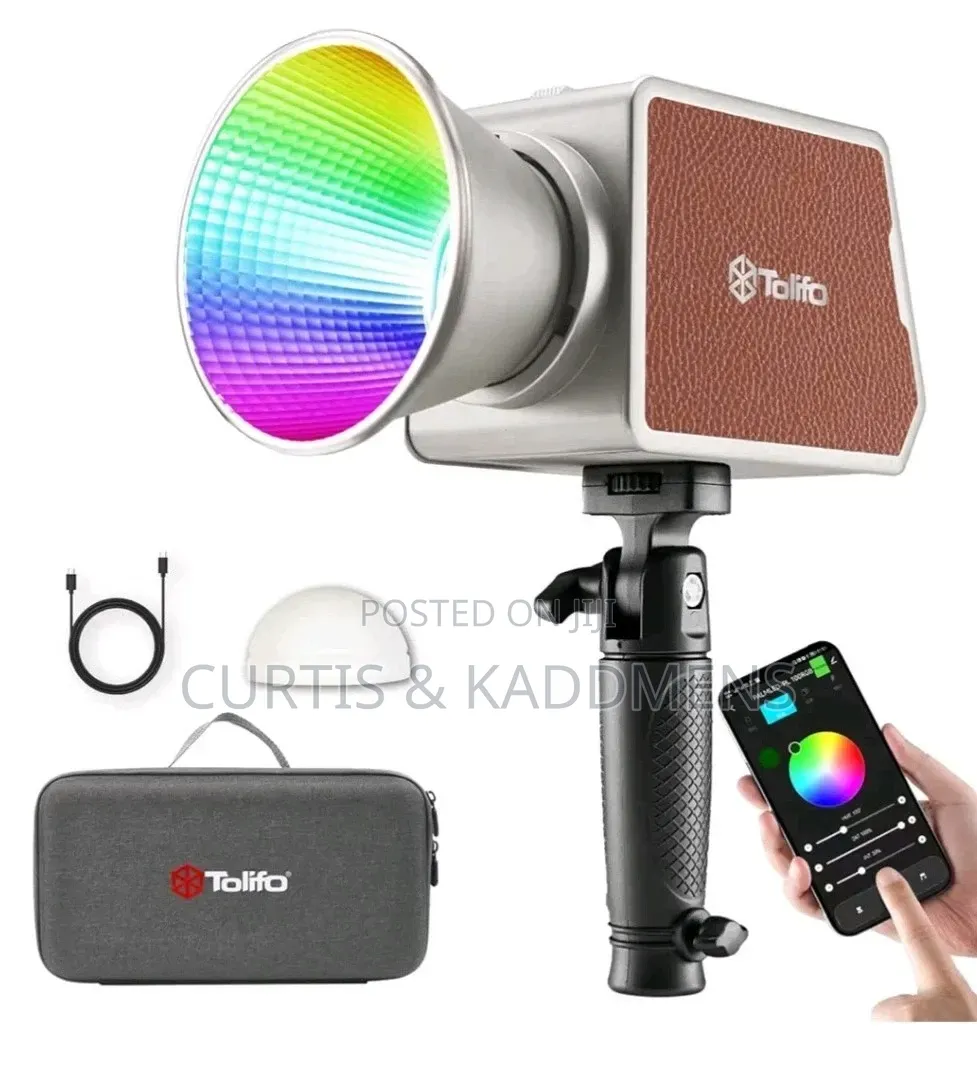 Tolifo Pl-100 RGB (100 Watts)Light With Rechargeable in-Built Battery.