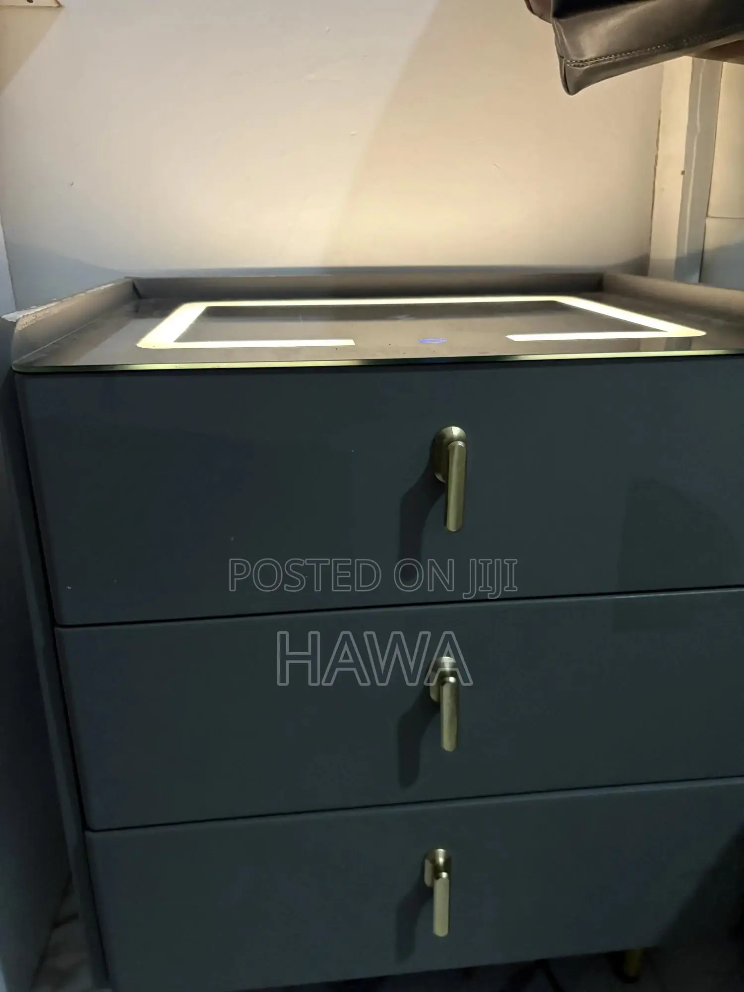Slightly Used Bedside Table With Built-in Charger – Affordable