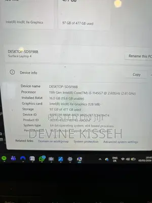 Laptop Microsoft Surface Laptop 4 16GB Intel Core i5 SSD 512GB