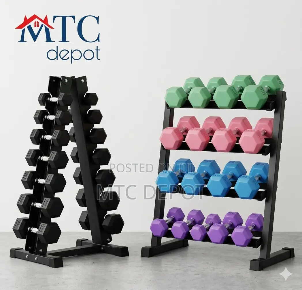 Dipped Dumbbell Rack
