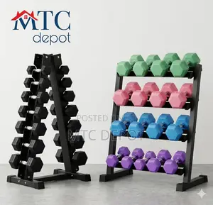 Dipped Dumbbell Rack
