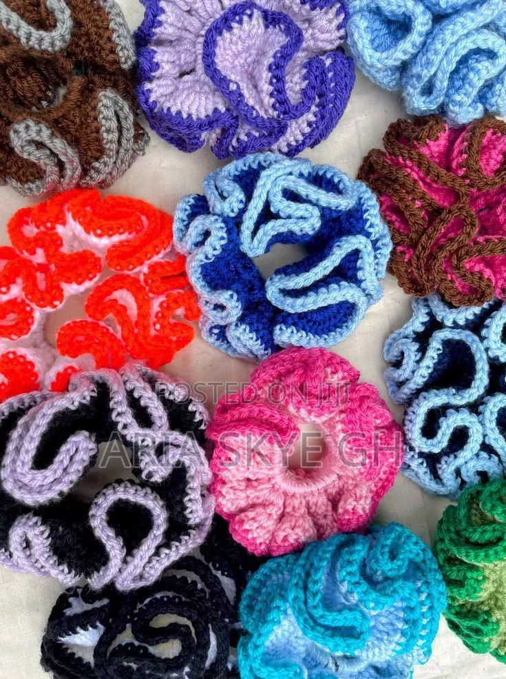 Handmade Crochet Scrunchies