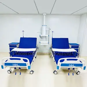 Hospital Bed With Mattress (One Crank Set)