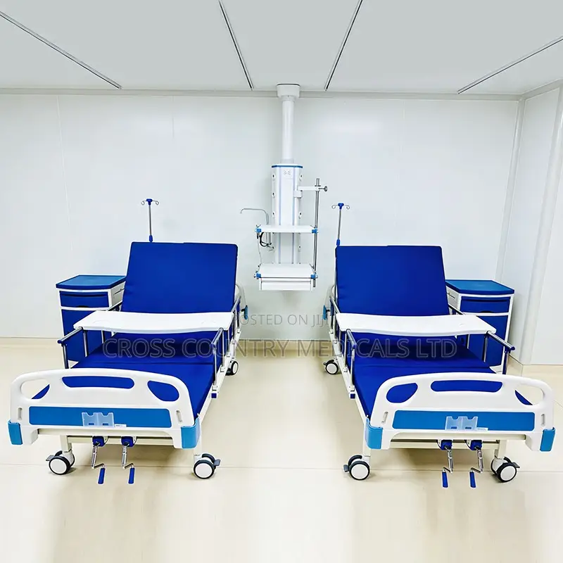Hospital Bed With Mattress (One Crank Set)