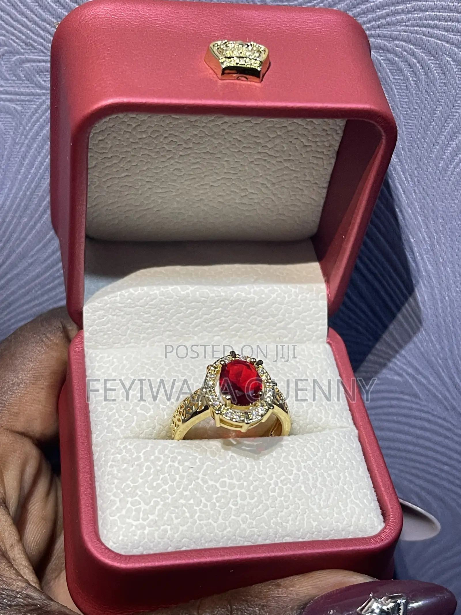 Elegant- Gold- Plated Statement Rings