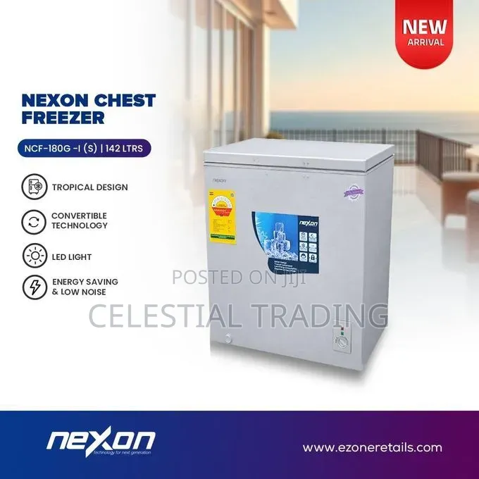 Nexon NCF-180-I(S) 142ltrs Chest Freezer- Sliver