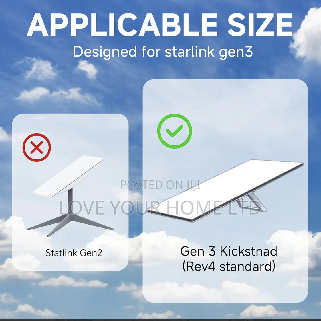 Starlink Standard Gen 3 Rev4 Kit – High Speed Satellite Internet