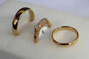  Tungsten Goldplated Wedding Rings