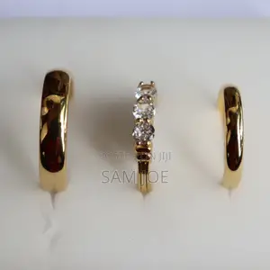  Tungsten Goldplated Wedding Rings