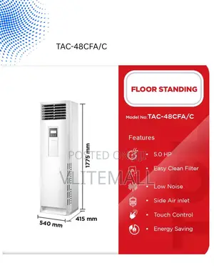 TCL 5.0hp Floor Standing R410 Air Condition 
Tac-48cfa/C