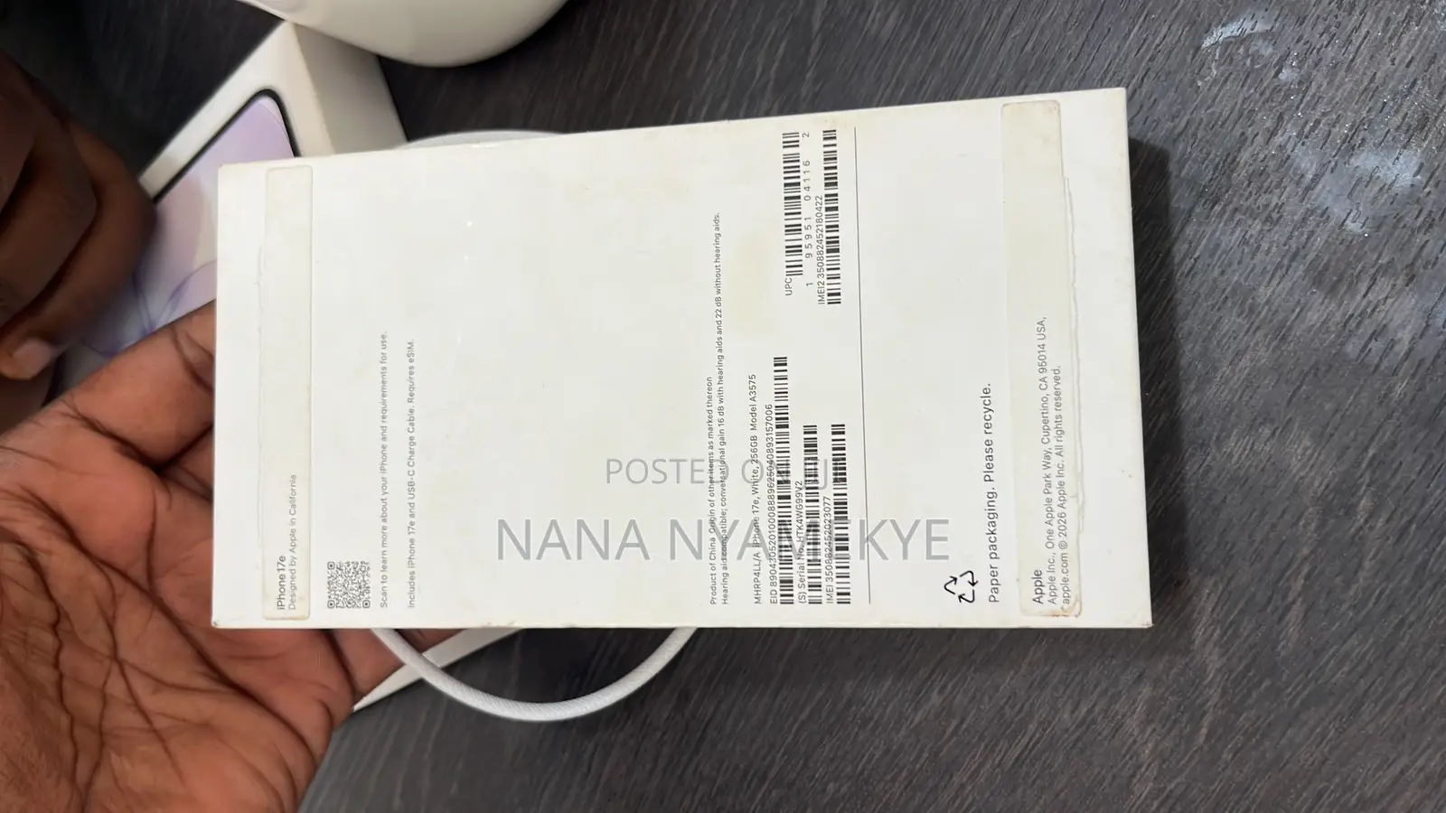 New Apple iPhone 17e 256 GB White