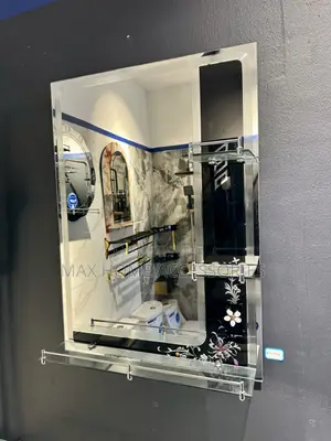 Black Shelf Mirror