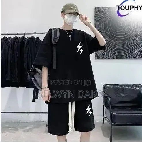 Men's Shirts Short Sleeve T-Shirt Shorts Set 'T896148