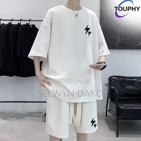 Men's Shirts Short Sleeve T-Shirt Shorts Set 'T896148