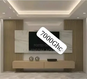 TV Panel Console With Light