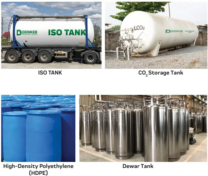 Ethanol, Carbon Dioxide, Dry Ice, and Wet Distillers Grains.