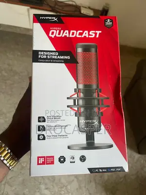 Hyperx Quadcast - Usb Condenser Gaming Microphone, for Pc, Ps Mac