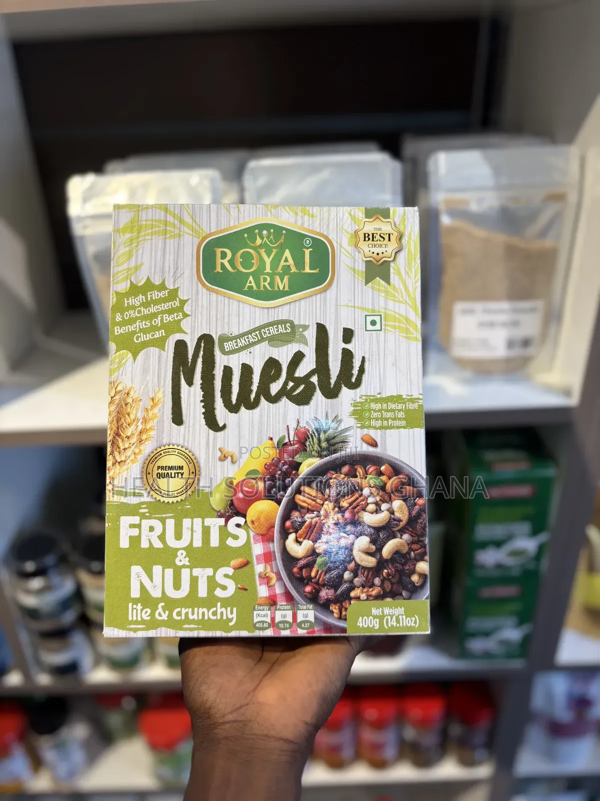 Muesli Fruit Nut for Fiber, Energy Healthy Nutrition Support