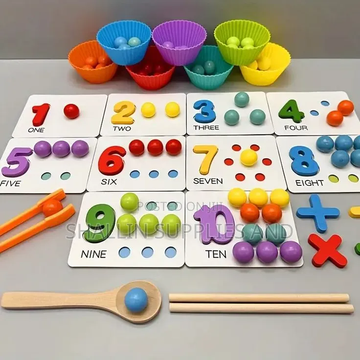 Kids' Number Cognitive Operation Color Sorting Toy