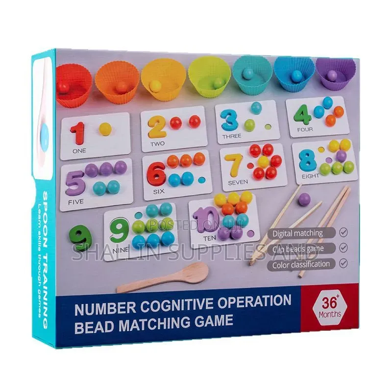 Kids' Number Cognitive Operation Color Sorting Toy