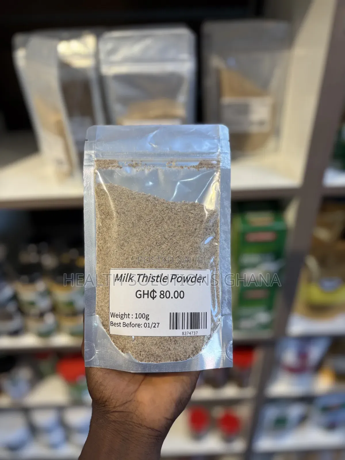 Milk Thistle Powder for Liver Detox Wellness Support