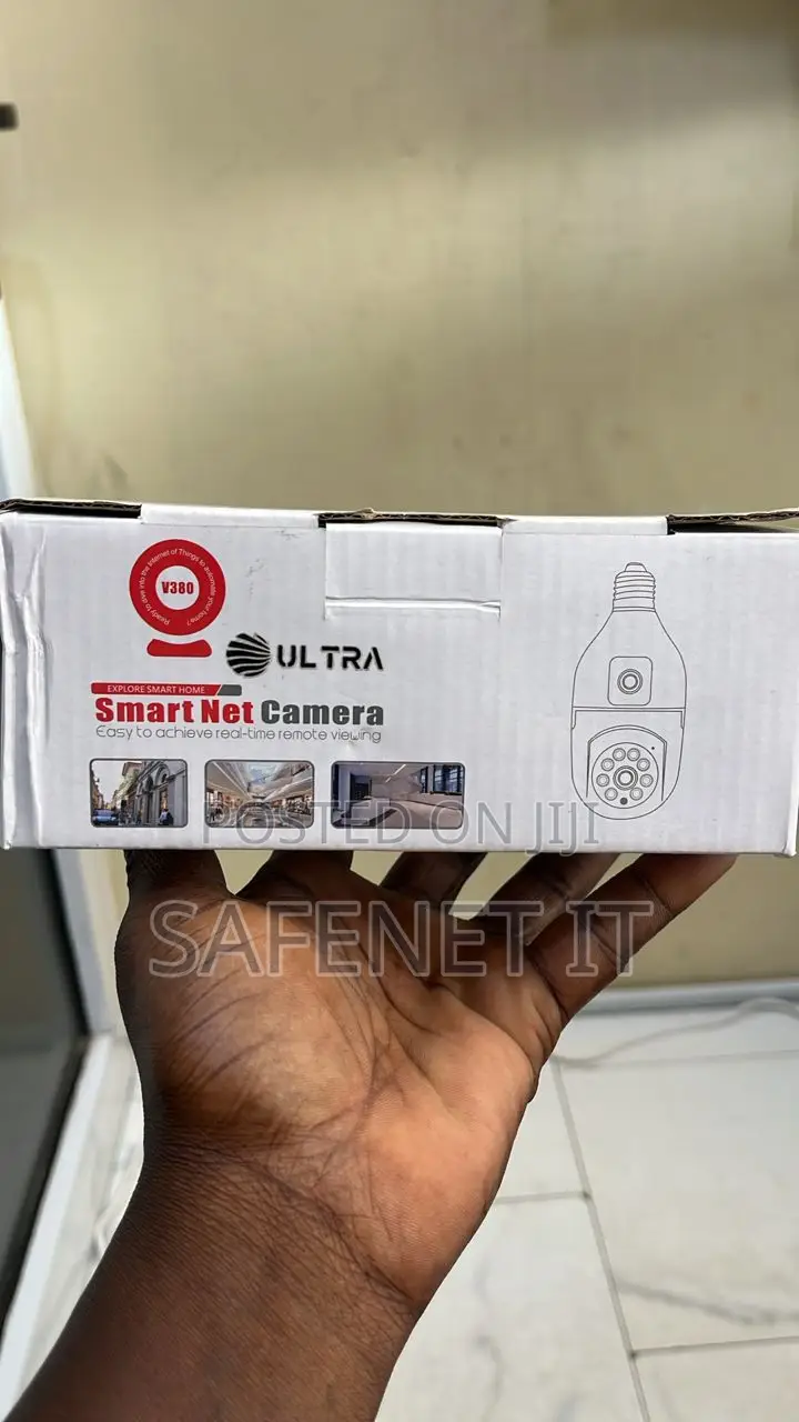V380 Dual Lens PTZ Bulb Wifi Camera