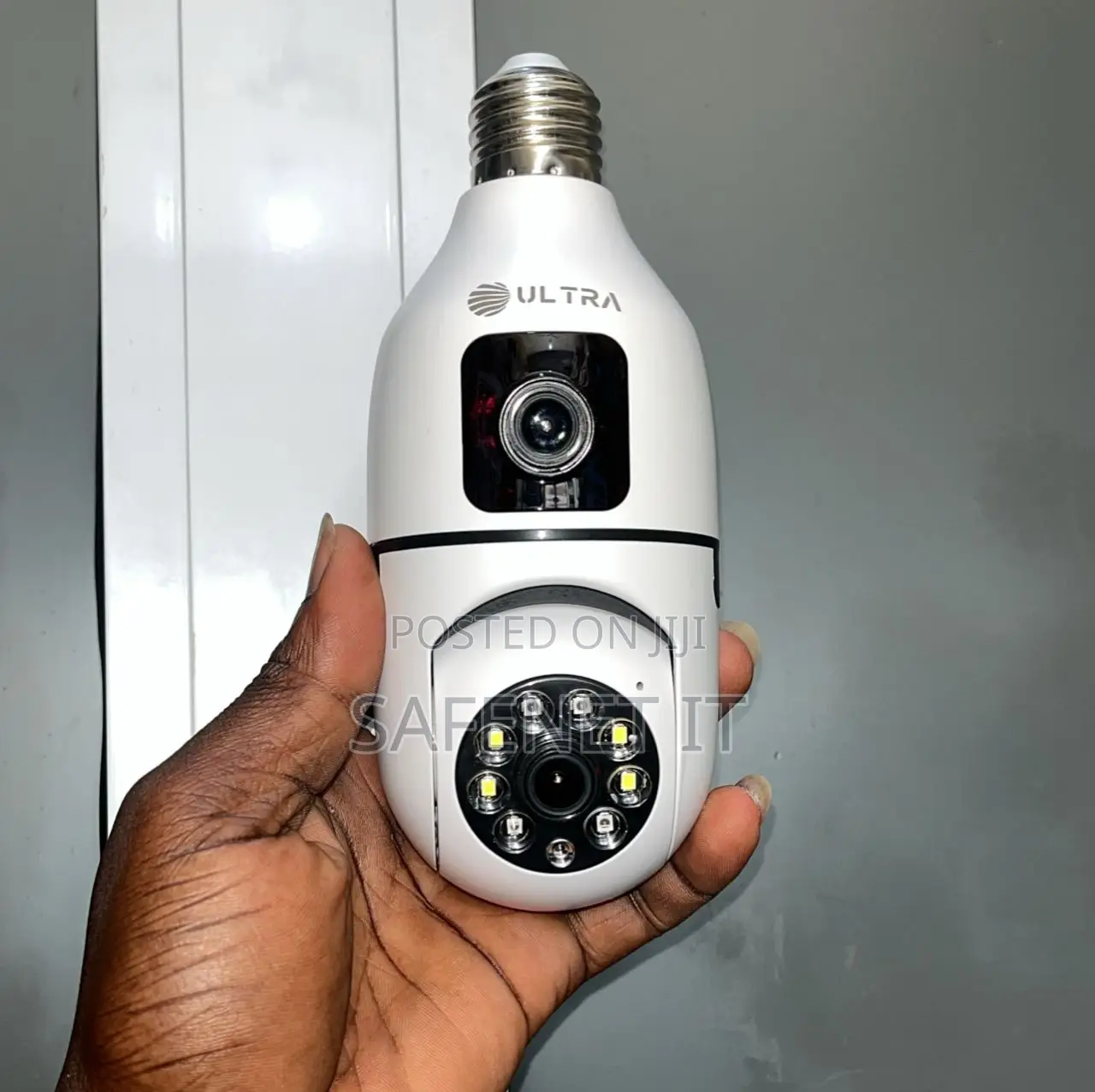 V380 Dual Lens PTZ Bulb Wifi Camera