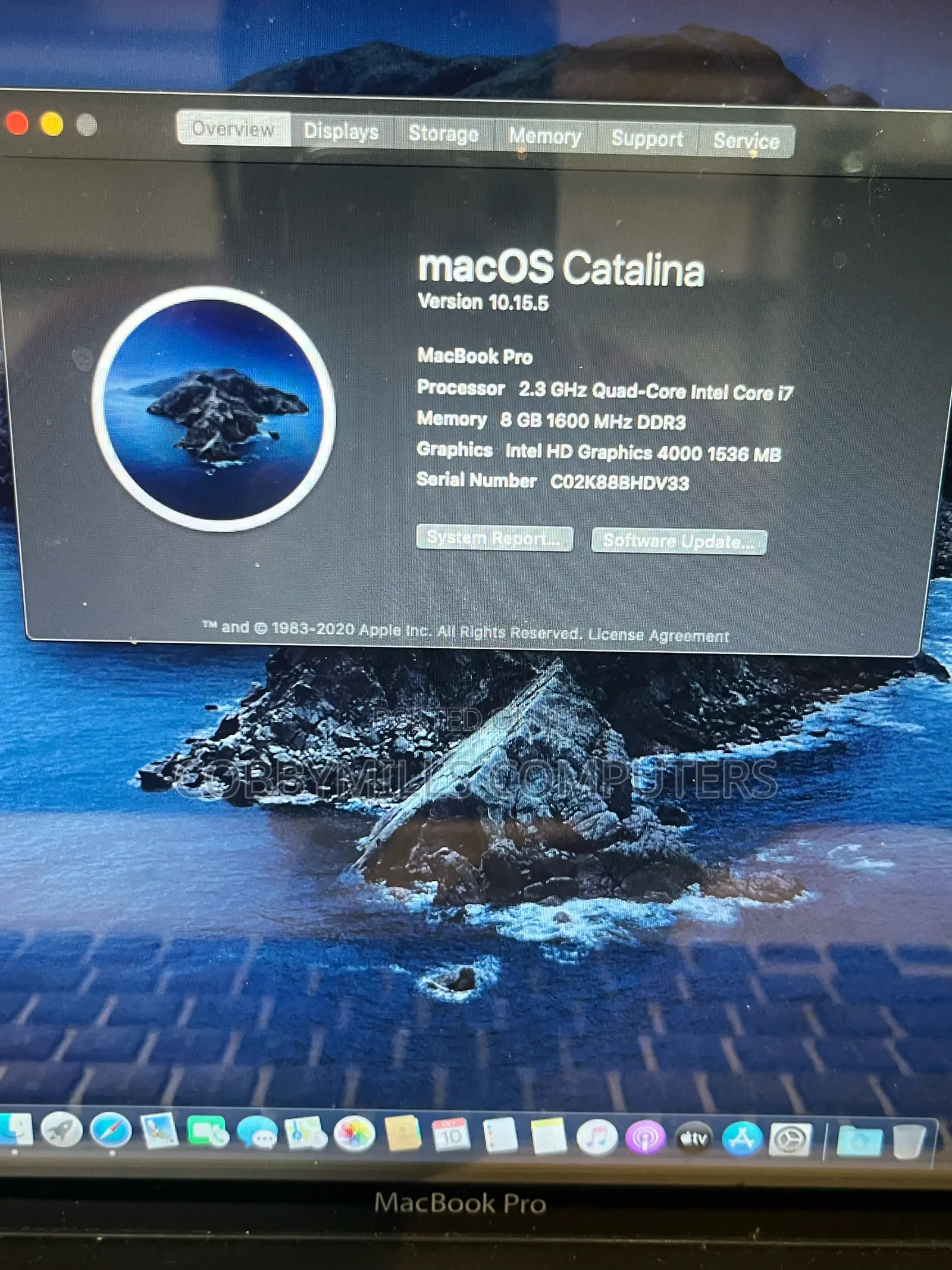Laptop Apple MacBook Pro 2012 8GB Intel Core i7 HDD 500GB