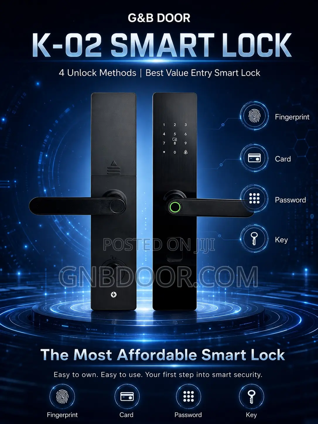 G B K-02 Smart Lock Super Affordable