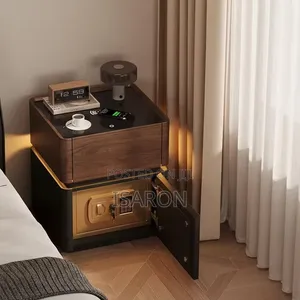Bedside Cabinet With Safe Inbuilt and Wireless Charger