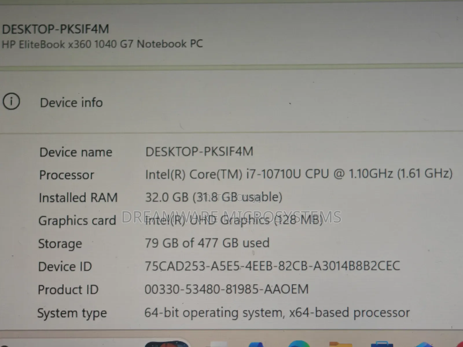 Laptop HP EliteBook x360 1040 G7 32GB Intel Core i7 SSD 512GB