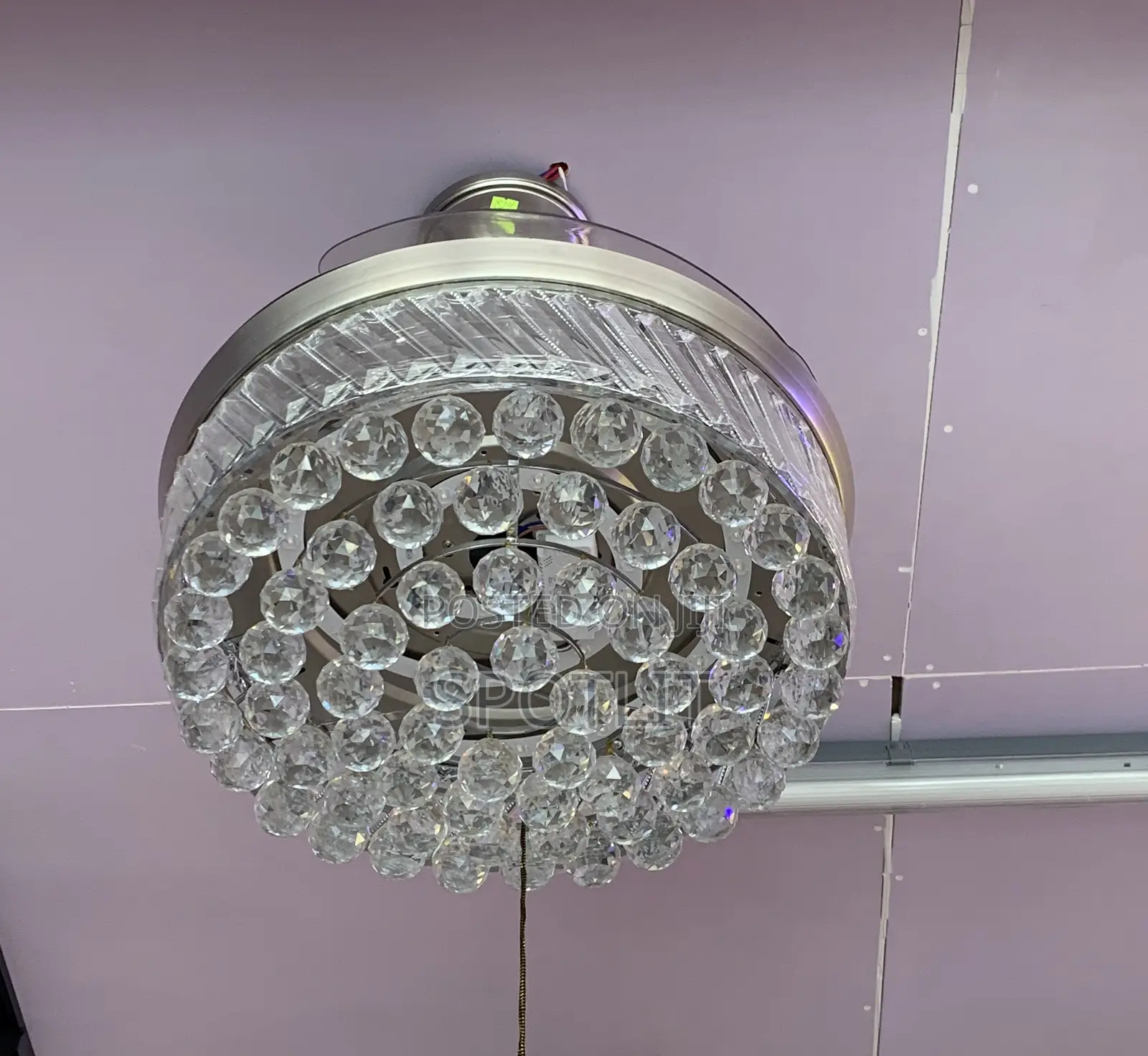 Retractable Crystal Fandelier